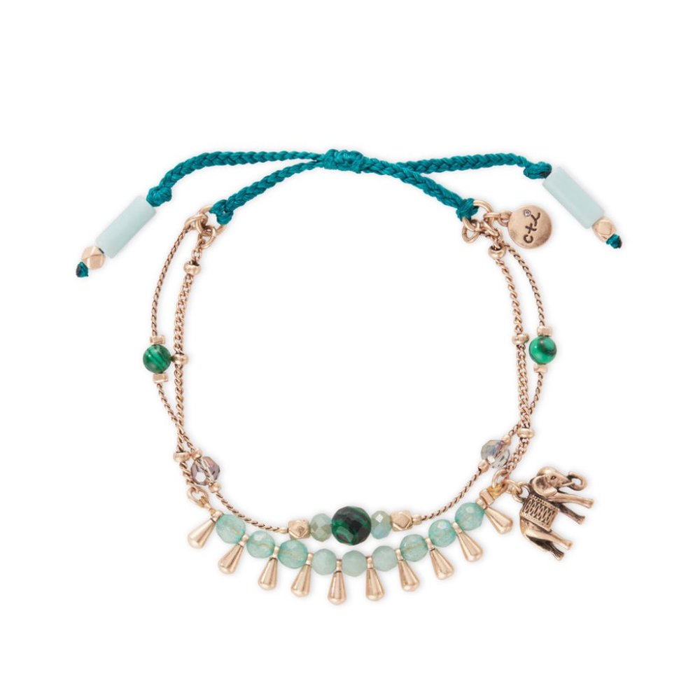 C+I Mystic Mandala Elephant Charm Bracelet